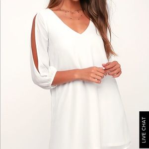 Lulus Slit Sleeve Shift Dress